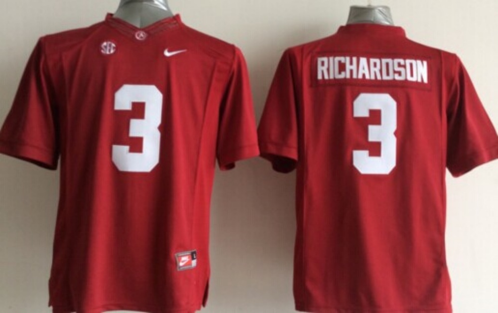 Men's Alabama Crimson Tide Trent Richardson #3 Crimson Jersey